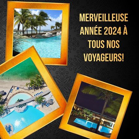 Tres Bel Appartement Avec Vue Mer, Acces Direct A La Plage Et Piscine Surveillee Saint-Francois  Zewnętrze zdjęcie